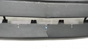 Lower lip of the front bumper Lincoln Nautilus 19-21 without parking sensors, structure, cracks, broken grille, pressed, scratches