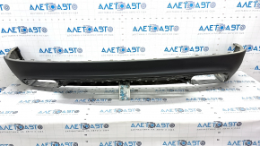 Lincoln Nautilus 19-23 rear bumper lip without parking assistant, towbar and towing hook, structure, dented, broken fasteners, sand, scratches