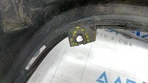 Lincoln Nautilus 19-23 rear bumper lip without parking assistant, towbar and towing hook, structure, dented, broken fasteners, sand, scratches