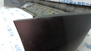 Lincoln Nautilus 19-23 rear bumper lip without parking assistant, towbar and towing hook, structure, dented, broken fasteners, sand, scratches