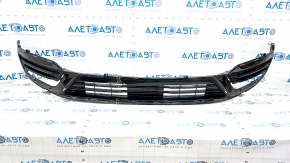 Lower grille of front bumper Lincoln Nautilus 19-23 without parking sensors, dented, cracks, scratches