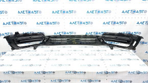 Lower grille of front bumper Lincoln Nautilus 19-23 without parking sensors, dented, cracks, scratches