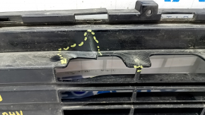 Lower grille of front bumper Lincoln Nautilus 19-23 without parking sensors, dented, cracks, scratches