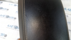 Armrest Jeep Cherokee KL 14-18 leather, black, white stitching, scratch