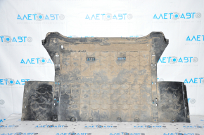 Rear underbody protection Tesla Model S 16-20 rest type 1, scratches, worn, broken mount
