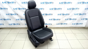 Passenger seat VW Tiguan 18- with airbag, mechanical, heated, leather black, perforated, for cleaning
