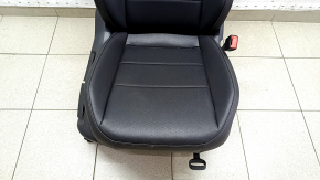 Passenger seat VW Tiguan 18- with airbag, mechanical, heated, leather black, perforated, for cleaning