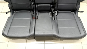 Rear row of seats 2nd row VW Tiguan 18 - black leather, perforation, dented leather, broken trim