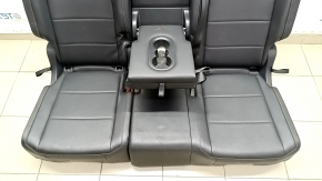 Rear row of seats 2nd row VW Tiguan 18 - black leather, perforation, dented leather, broken trim