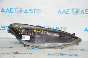 Headlight front right Tesla Model S 12-15 pre-rest, assembled, in black film