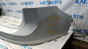 Rear bumper bare upper part VW Tiguan 18- white, cracked fasteners