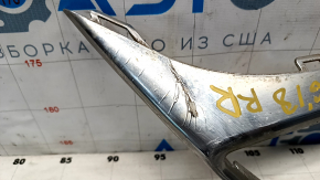Right muffler frame VW Tiguan 18- chrome, chrome swelled, scratch