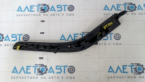Center console trim side left Lexus CT200h 11-17 upper, black, leather