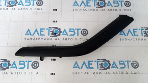 Center console trim side right Lexus CT200h 11-17 upper, black, leather