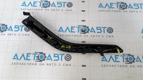 Center console trim side right Lexus CT200h 11-17 upper, black, leather