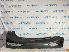 Rear bumper bare upper part Chevrolet Bolt 17-21 under BSM and parking sensors, scratches, cracks, missing part, broken mount