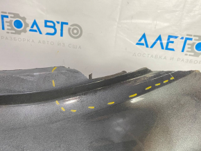 Rear bumper bare upper part Chevrolet Bolt 17-21 under BSM and parking sensors, scratches, cracks, missing part, broken mount