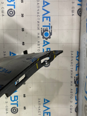 Rear bumper bare upper part Chevrolet Bolt 17-21 under BSM and parking sensors, scratches, cracks, missing part, broken mount