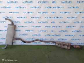 Lincoln Nautilus 19-23 2.0T AWD Catalytic Converter Exhaust Pipe, Crumpled, Rusty