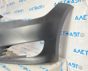 Front Bumper Naked Tesla Model S 12-15 Black Matte, Scratches, Dimples