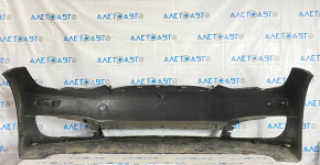 Front Bumper Naked Tesla Model S 12-15 Black Matte, Scratches, Dimples