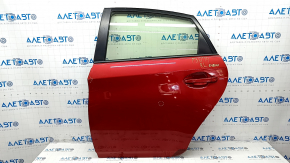 Door assembly rear left Toyota Prius 30 10-15 red 3R3, dent, chips