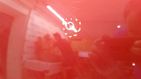 Door assembly rear left Toyota Prius 30 10-15 red 3R3, dent, chips