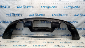 Rear bumper lip for 2 pipes Audi Q5 8R 13-17 without parking sensors, for towbar, graphite, scratches, broken mount