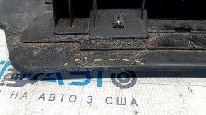 Rear bumper lip for 2 pipes Audi Q5 8R 13-17 without parking sensors, for towbar, graphite, scratches, broken mount