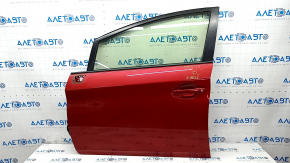 Door assembly front left Toyota Prius 30 10-15 keyless, red 3R3, scratches on trim and glass