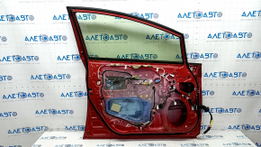 Door assembly front left Toyota Prius 30 10-15 keyless, red 3R3, scratches on trim and glass