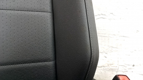 Passenger seat VW Tiguan 18- with airbag, mechanical, heated, leather black, perforated, for cleaning