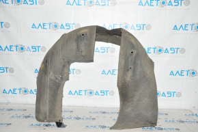 Rear right fender liner Tesla Model S 12-15 pre-restoration, tear in fastening