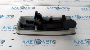 Armrest Toyota Prius 30 10-15 cloth, dark gray, scuffs, broken mount