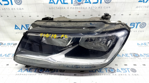 Headlight front left VW Tiguan 18- bare halogen, DRL LED, sand