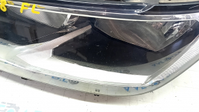 Headlight front left VW Tiguan 18- bare halogen, DRL LED, sand