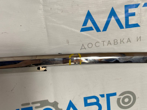 Door molding upper left Tesla Model S 12-20 chrome metal, small bumps