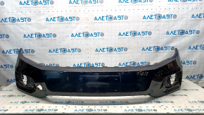 Front bumper bare VW Tiguan 12-17 rest, black, scratch, dented