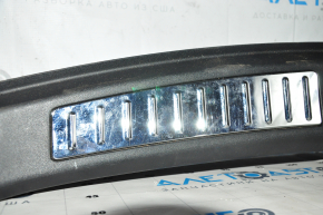 Tesla Model S 12-15 pre-restored rear trunk opening trim, Signature, with chrome, scratches