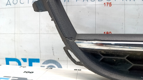 Front bumper grille right VW Passat b7 12-15 USA under fog lights, with molding, scratch, crack in mount