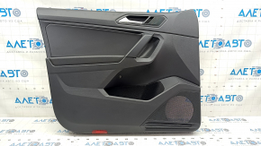 Door trim card front left VW Tiguan 18 - black, with tweeter, scratches, needs cleaning