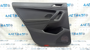 Door trim card rear left VW Tiguan 18- black, armrest leather black, scratches