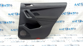 Door trim card rear right VW Tiguan 18- black, armrest leather black, scratches