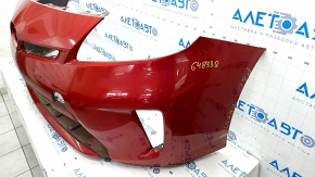 Front bumper bare Toyota Prius 30 13-15 rest, red, dented, crack, scratches