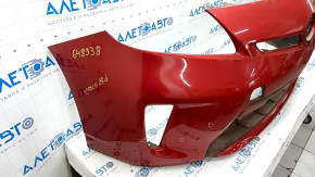 Front bumper bare Toyota Prius 30 13-15 rest, red, dented, crack, scratches