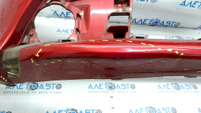 Front bumper bare Toyota Prius 30 13-15 rest, red, dented, crack, scratches