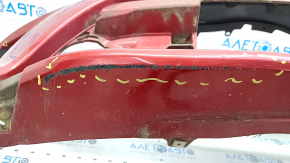 Front bumper bare Toyota Prius 30 13-15 rest, red, dented, crack, scratches