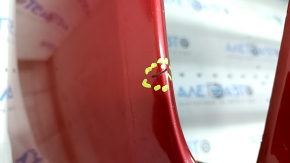 Front bumper bare Toyota Prius 30 13-15 rest, red, dented, crack, scratches