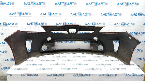 Front bumper bare Toyota Prius 30 13-15 rest, red, dented, crack, scratches