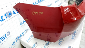 Rear bumper bare Toyota Prius 30 10-15 red, dented, scratches